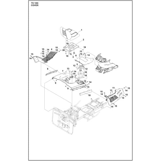 Husqvarna TC100i - 970745002 - Cover 03