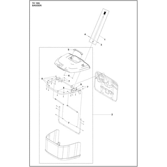 Husqvarna TC100i - 970745002 - Bagger