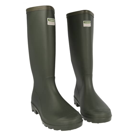 Town & Country Burford Wellington Boots (Green, Size 5) - TFW5801
