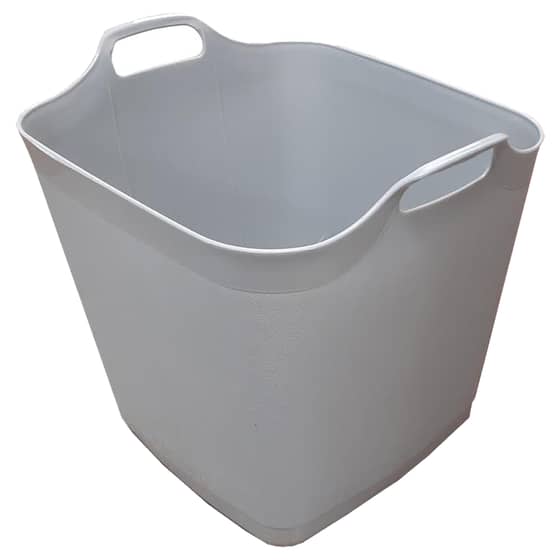 Town & Country 40L Square Flexi-Tub Soft Grey - TCG8118
