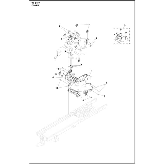 Husqvarna TC215 T - 970727701 - Cover 03