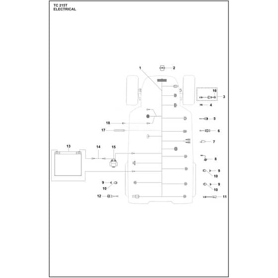 Husqvarna TC215 T - 970727701 - Electrical