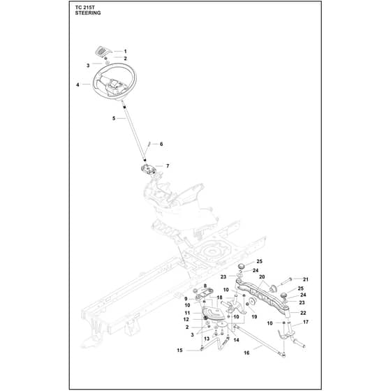 Husqvarna TC215 T - 970727701 - Steering
