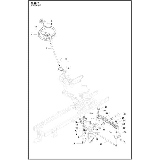 Husqvarna TC220 T - 970727801 - Steering