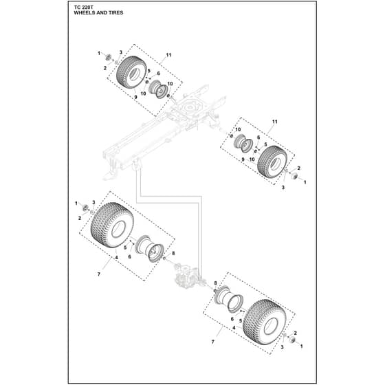 Husqvarna TC220 T - 970727801 - Wheels And Tires