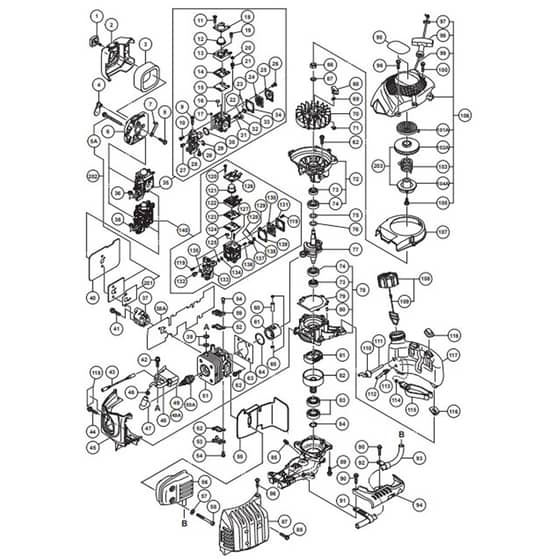Tanaka TCH 22EAP2 - Main Assembly