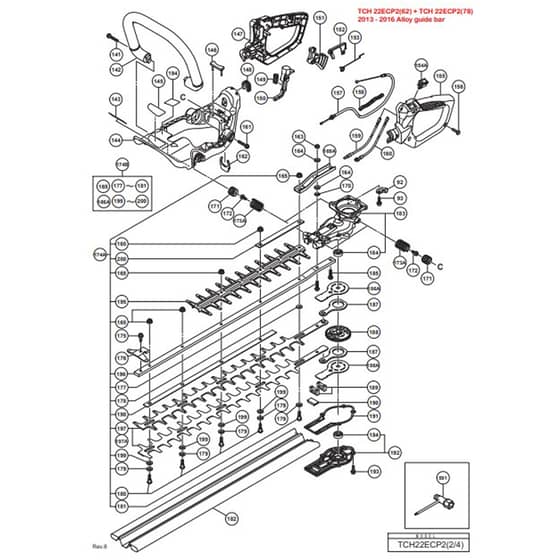 Tanaka TCH 22ECP2(62 - 66 - 78) - Blade Assembly
