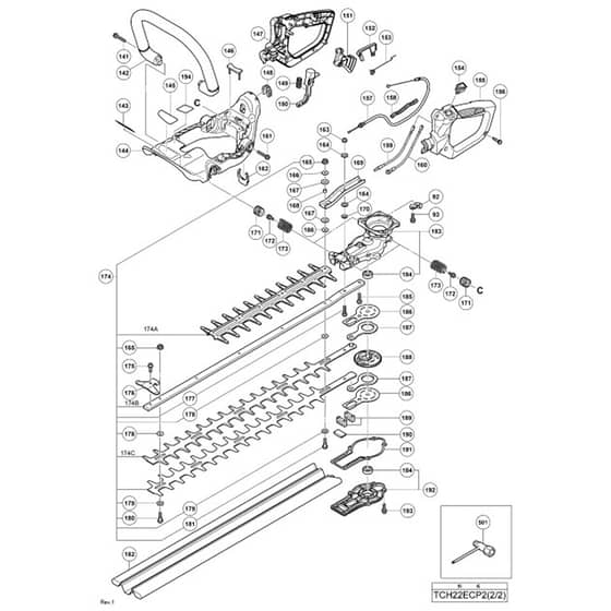 Tanaka TCH 22ECP2 (62-78) - Blade Assembly