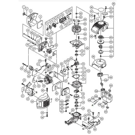 Tanaka TCH 24EAP - Main Assembly