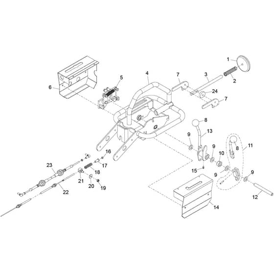 Belle TDX 650 A - Controls (Up To 01181)