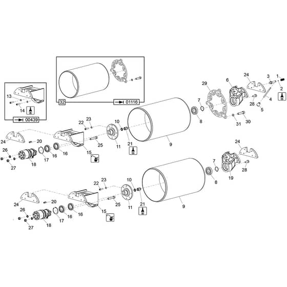 Belle TDX 650 A - Drum Assembly