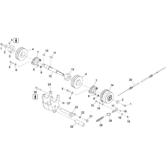 Belle TDX 650 A - Layshaft Assembly