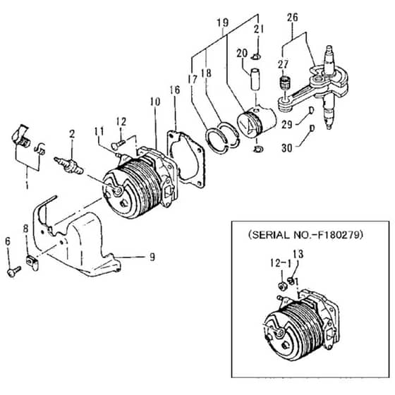 Tanaka TEA-500-925 - Cylinder Piston Crankshaft