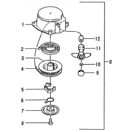 Tanaka TEA-500-925 - Recoil Starter