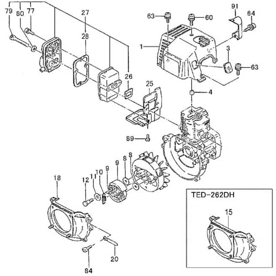 Tanaka TED-262 - L - D - H - Engine 2