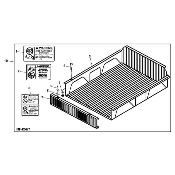 John Deere TH - PC9463 - Bedliner - ST486858