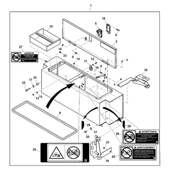 John Deere TH - PC9463 - Top Opening ( - 060000) - ST927024