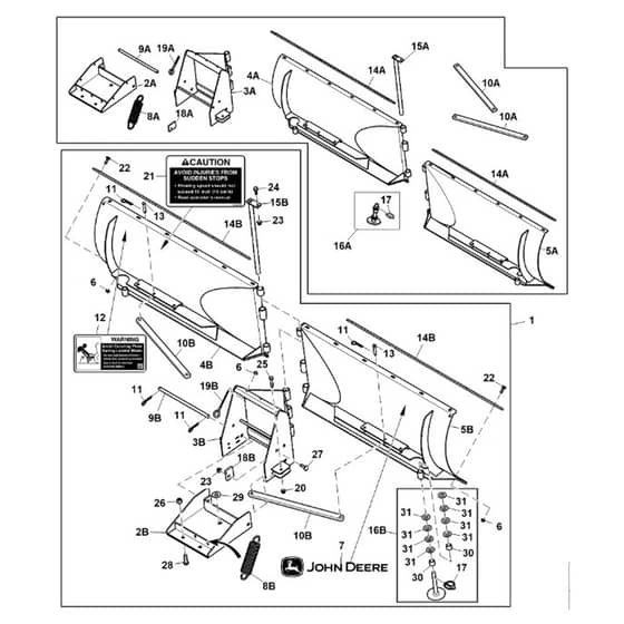 John Deere TH - PC9463 - Front Blade (070001 - ) - ST983243