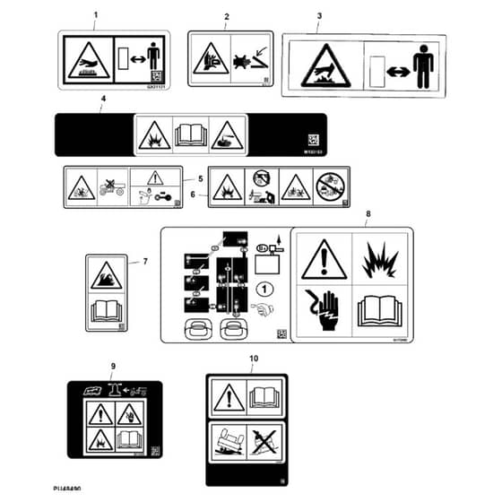 John Deere TH - PC9602 - Labels (160001 - ) - ST1035602