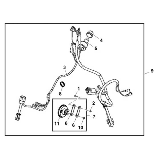John Deere TH - PC9602 - Horn Kit - ST486513