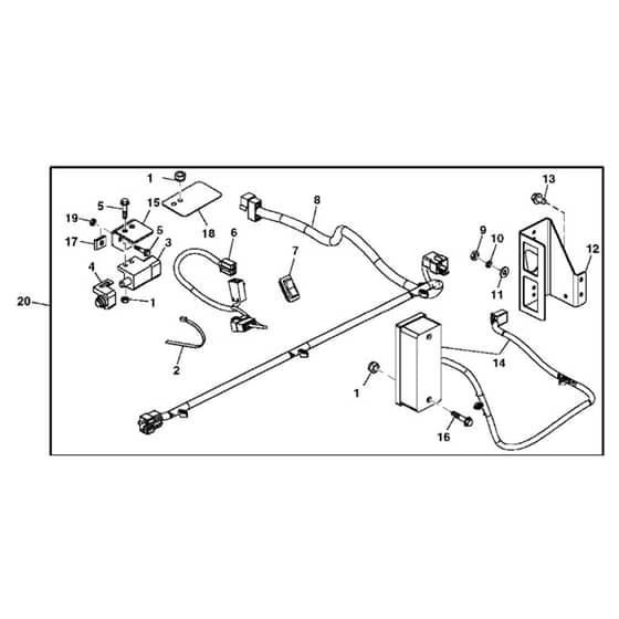 John Deere TH - PC9602 - Taillight ( - 050000) - ST559882