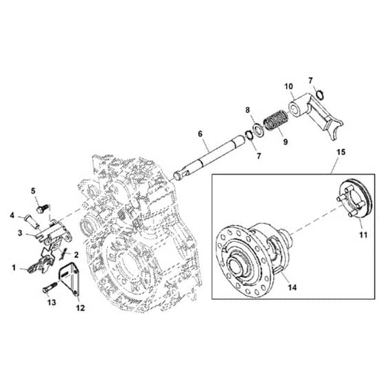John Deere TH - PC9602 - Differential Lock - ST933091