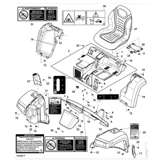John Deere TH - PC9602 - Fenders (160001 - ) - ST998819