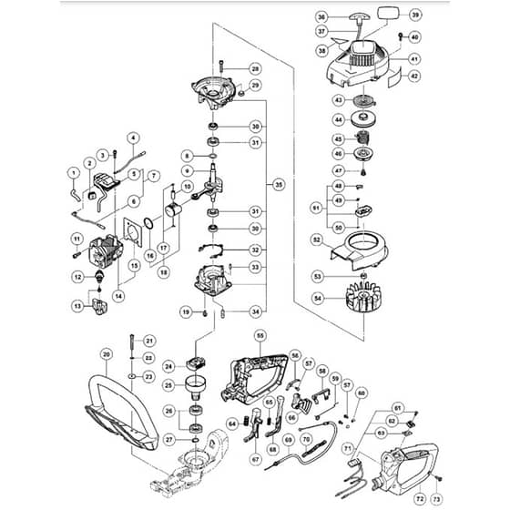 Tanaka THT-2100SB - Main Assembly