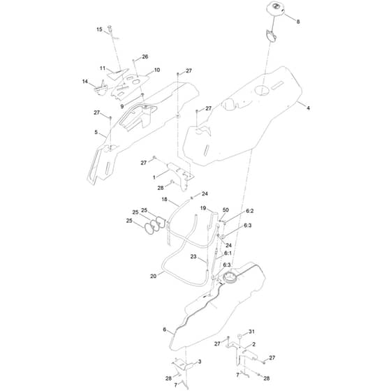 Toro TimeCutter 107cm - 74677 (400000000 - 414699999) Fuel and Body Styling