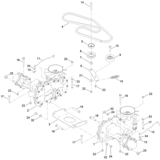 Toro TimeCutter 107cm - 74677 (400000000 - 414699999) Traction Drive