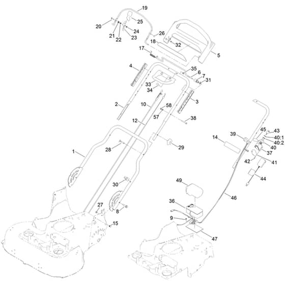 Toro TimeMaster TM76K 76cm - 21811 (413000000 - 414160194) Handle