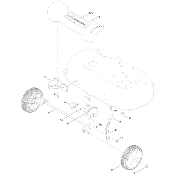 Toro TimeMaster TM76K 76cm - 21811 (414160195 - 999999999) Front Wheel and Height-of-Cut