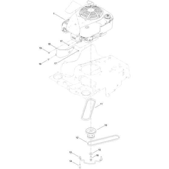 Toro TimeMaster TM76K 76cm - 21816 (400000000 - 999999999) Engine and Belt