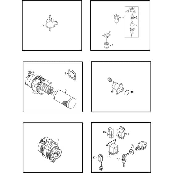 TITAN 740 D - 2013-2019 - 13-7460-11 - Stiga Front Mower Engine Parts 02 Diagram