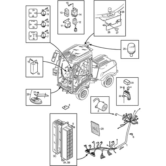TITAN 740 DC - 2013-2014 - 13-7461-11 - Stiga Front Mower Engine Parts 03 Diagram