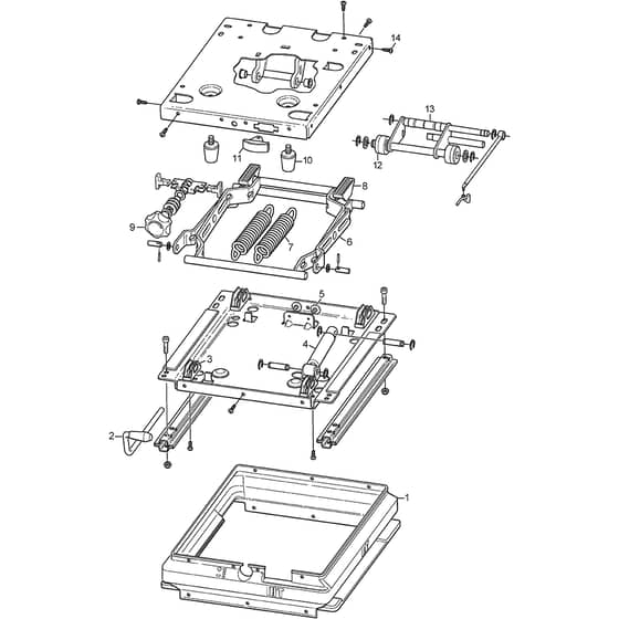 TITAN 740 DC - 2013-2014 - 13-7461-11 - Stiga Front Mower Seat 02 Diagram