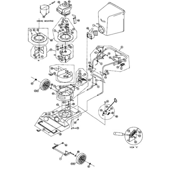Billy Goat TKD510H - KD Termite Vacuum Chipper Main Diagram