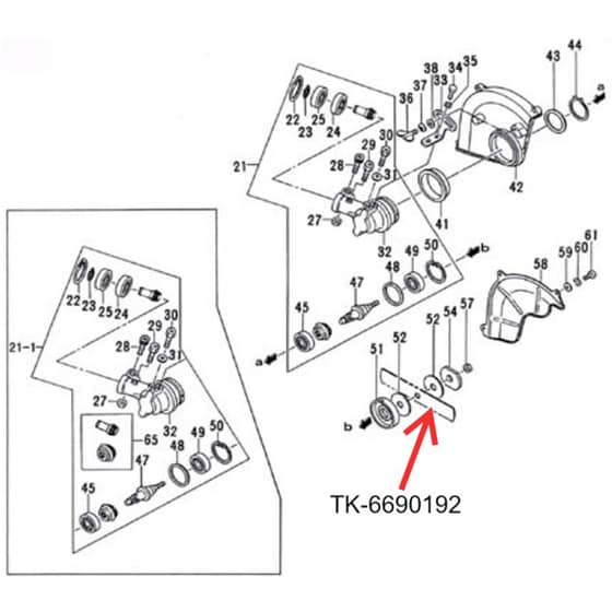 Tanaka TLE-550-9533 - J037390 - Gear Case