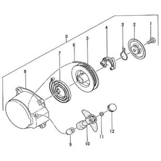 Tanaka TLE-550-9533 - Recoil Starter