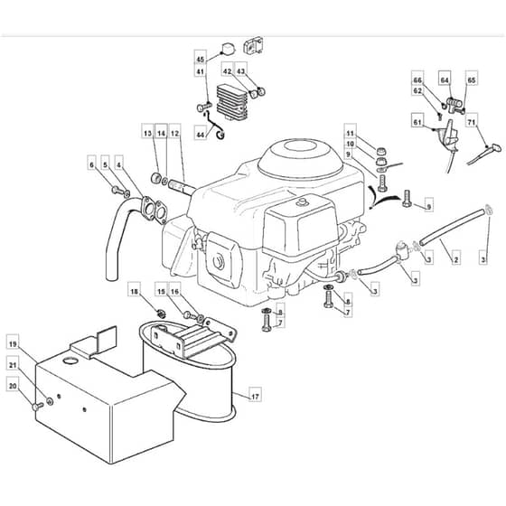 TM 13 36 H - 2010 - 2T0410333/M10 - Mountfield Ride On Mower Honda Engine Diagram