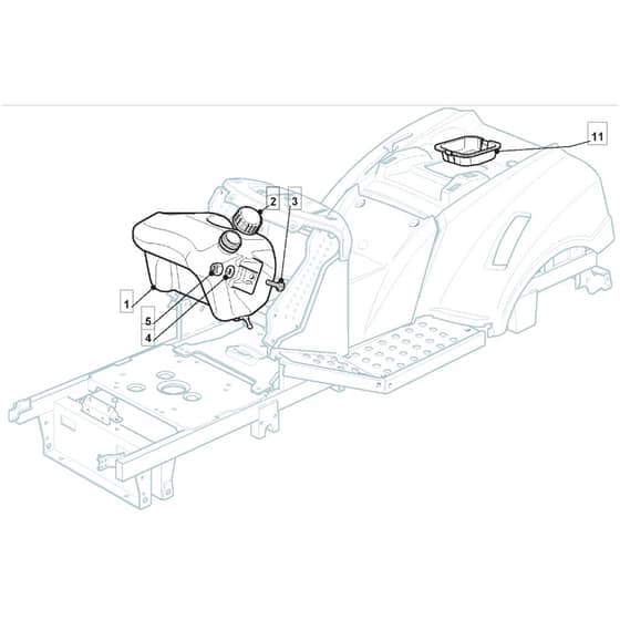 TM 15 36 - 2010 - 2T0320433/M10 - Mountfield Ride On Mower Fuel Tank Diagram