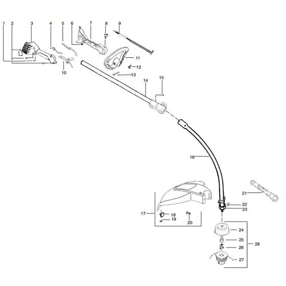 McCulloch TM 281 - 2009-04 - Shaft & Handle (2) Parts Diagram
