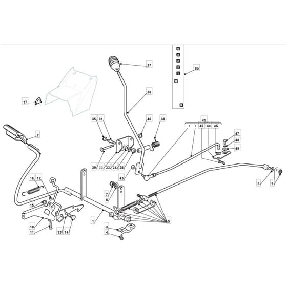 TM 35 - 2009 - 2T2234433/09 - Mountfield Ride On Mower Controls Diagram