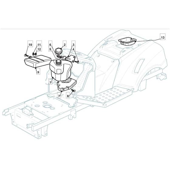 TM 35 - 2009 - 2T2234433/09 - Mountfield Ride On Mower Fuel Tank Diagram