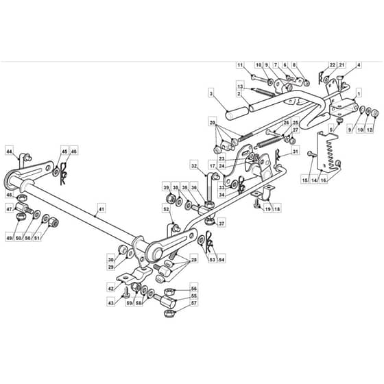 TM 35 H - 2009 - 2T2642433/BM9 - Mountfield Ride On Mower Cutting plate lifting Diagram