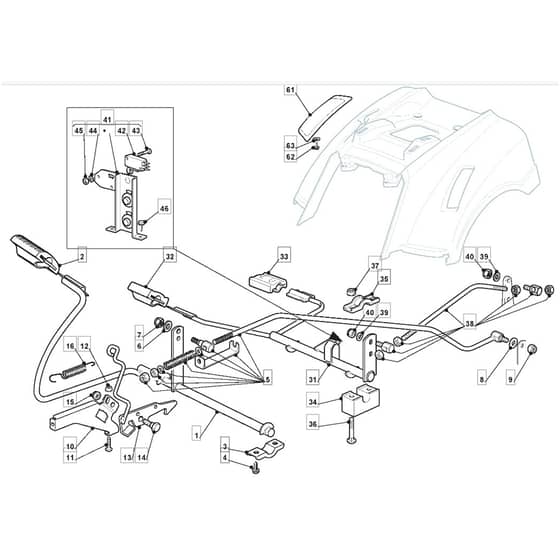 TM 35 H - 2009 - 2T2644433/09 - Mountfield Ride On Mower Controls Diagram