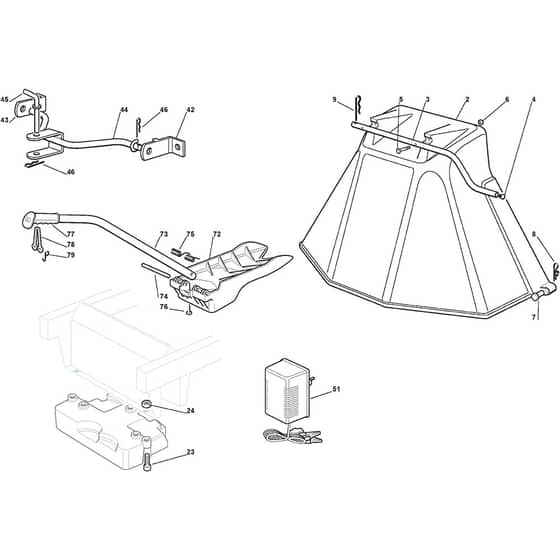 TM 40 - 2011 - 2T5144433/09 - Mountfield Ride On Mower Options Diagram