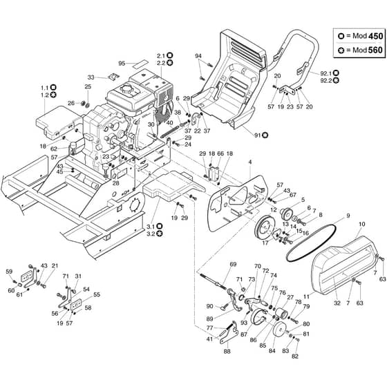 TN 5600 (FINO/UNTIL 2013) -  - Efco Transporter Transmission Diagram