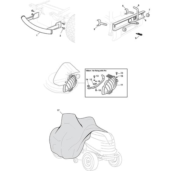 TORNADO 2108 HW - 2020-2021 - 2T1220481/ST1 - Stiga Ride On Mower Options Diagram