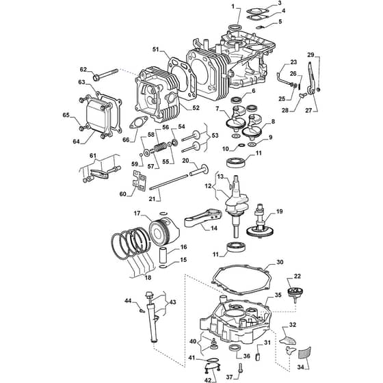 TORNADO 3108 H - 2020 - 2T1210481/ST1 - Stiga Ride On Mower Piston Diagram